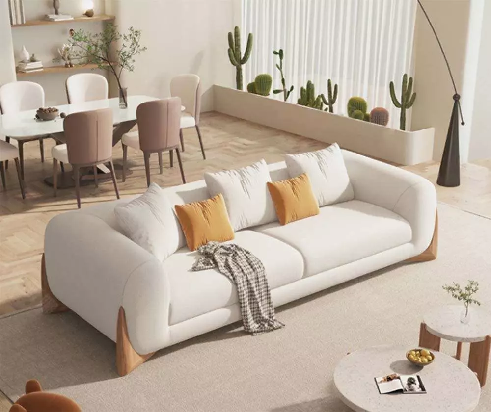 bọc ghế sofa bằng vải lông cừu cao cấp tại nhà anh phú